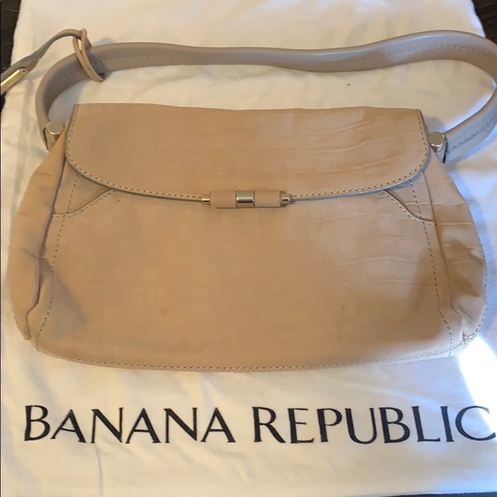 Banana Republic Suede leather handbag